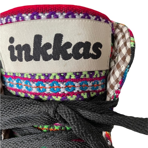 Inkkas High Top Sneaker Handmade OG Rare Print OneTreeOneShoe Artisan Peruvian - Picture 4 of 12